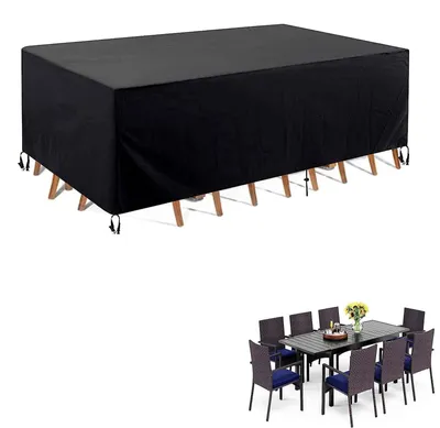 Image de Housse de protection imperméable pour meubles de jardin, dimensions : 123 x 61 x 72 cm