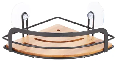 Produktbild von MSV 142661, Schwarz, Braun, Stahl, Holz, Matte, Saugnapf
