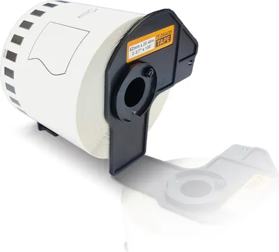 Produktbild von Print-Klex Kompatible Etiketten-Rolle kompatibel mit Brother P-Touch DK-44205 P-Touch QL 800 P-Touch QL 810 W P-Touch QL 820 NWB P-Touch QL800 P-Touch QL810W P-Touch QL820NWB Endlos Etiketten Drucker Plus Serie