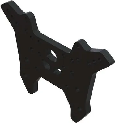 Image de Pièce de rechange ARRMA : tour d'amortisseur avant en aluminium noir / ARA320686