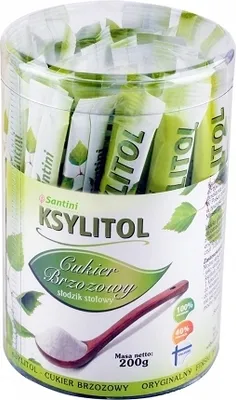 Obrázok produktu pre XYLITOL VO VRECKÁCH (40 x 5 g) 200 g - SANTINI (FÍNSKO)