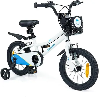 Imagen del producto de Bicicleta para niños de 14/16 pulgadas, con sillín y manillar ajustables