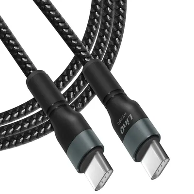 Obrázek produktu pro USB-C / USB-C Power Delivery 60W rychlonabíjecí kabel délky 2m LinQ Black
