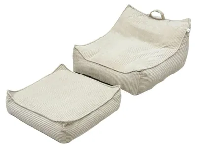 Produktbild von Elis Design Fußhocker mit Fußstütze – beige