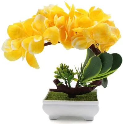 Zdjęcie produktu dla Sztuczna roślina bonsai z tworzywa sztucznego – łatwa w pielęgnacji – 1 sztuka