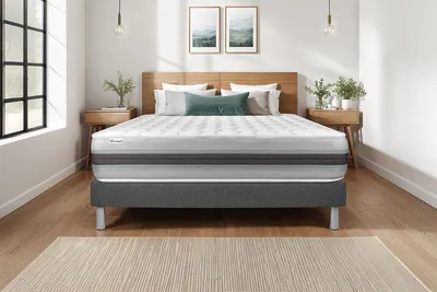 Produktbild von Matratzenset VITAL SPRING RECOVER 135 x 190 cm Bettrahmen Kit grau