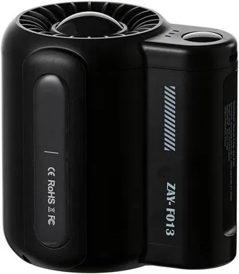 Immagine prodotto di Mini ventilatore, batteria da 4500 mAh, 3 velocità, ricaricabile tramite USB, ideale per escursioni, attività all'aperto e giornate calde