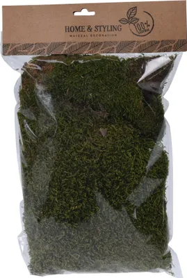 Produktbild von Bastelmaterial Deko-Moos aus Naturmoos, grün, 100 g für Bastel- und Dekorationszwecke