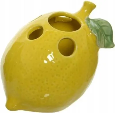 Immagine prodotto di Decorazione primaverile a forma di limone 15cm decorata in verde e giallo
