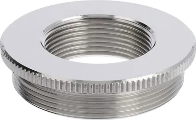 Productafbeelding van WISKA Reductie van mannelijke schroefdraad M50x1,5 naar M32x1,5, type MRM-M50/M32, rond, met groef, messing (CuZn), vernikkeld, aansluitdraad