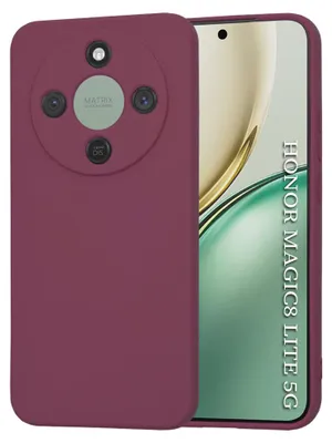 Produktbild von Techsuit – SoftFlex Silikonhülle für Honor Magic8 Lite – pflaumenrot