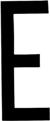 Productafbeelding van Zelfklevende letter "Lampa E", alfanumeriek, 80 x 35 mm, OEM-nummer 07966