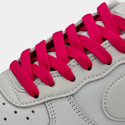 Produktbild von Flache Schnürsenkel Pinkberry für Nike Air Force 1, Jordan & Adidas – Sneaker Flatlaces Schuhbänder -120cm