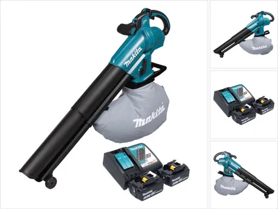 Produktbild von Makita DUB 187 RG2 Akku Laubbläser und Laubsauger 18 V Brushless + 2x Akku 6,0 Ah + Ladegerät