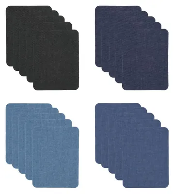 20 Bügelpatches für Jeans, Kleidung, Textilien – Reparaturflicken