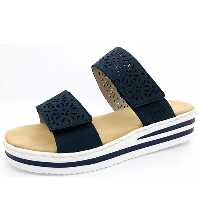 Produktbild von Rieker Damen Pantolette in Blau, Größe 37