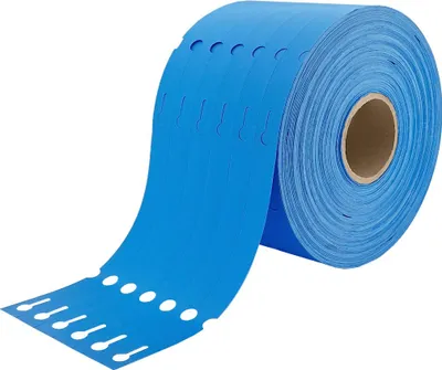 Produktbild von CombiCrat Schlaufenetiketten TT-Drucker 160x17 mm, blau - 4000 Stück pro Rolle