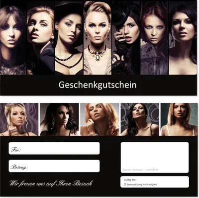 Produktbild von 200 Stück Geschenkgutscheine (GUT-693) Gutscheine Gutscheinkarten für Einzelhandel im Bereich Mode Kleider Klamotten Einzelhandel Wellness Shopping Dessous