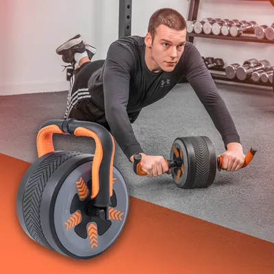 Immagine prodotto di Pure2Improve 2 in 1 Ab Wheel/Kettlebell