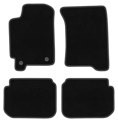 Productafbeelding van Velours automatten voor Subaru Impreza GC z nawiewami 1992-2001 (hatchback/sedan/stationwagen) – 4-delig, zwart, op maat – Wielganizator BASIC