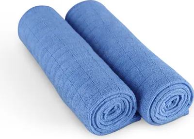 Zdjęcie produktu dla Ściereczka z mikrofibry Sunshine 300gsm - 65cm x 45cm - (opakowanie 2 szt.) Niebieska