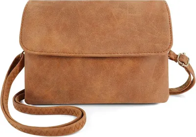 Produktbild von PolkaHome® Damen Crossbody Tasche aus Kunstleder, Mini Umhängetasche mit abnehmbarem Schultergurt, Handtasche für Reisen und Arbeit, 20 x