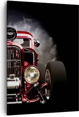 Produktbild von Bild auf Leinwand - Leinwandbild - Einteilig - Auto klassisch retro sport - 50x70cm - Wand Bild - Wanddeko - Wandbilder - Leinwanddruck - Wanddekoration - Leinwand bilder - Wandbild - PA50x70-2422