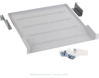 Produktbild von Triton RAC-UP-450-A1 19" Fachboden 1HE, 450mm, 40kg, grau