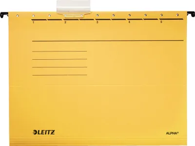 Image de LEITZ 1985-30-15 5x dossiers suspendus ALPHA® jaune