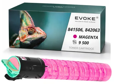 Immagine prodotto di Cartucce compatibili Evoke per stampante Ricoh MPC-2051, 2551M, 841506, 842063, colore magenta, resa di 9.500 pagine, compatibili con i modelli Aficio 2051, 2551, C2051