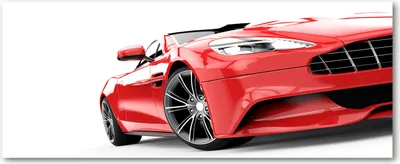 Produktbild von Tulup® Leinwandbild - 125x50 cm - Wandkunst - Drucke auf Leinwand - Leinwanddruck  - Fahrzeuge - Rot - Sportwagen