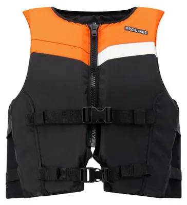 Image de Gilet de freeride ProLimit noir/orange, taille des combinaisons et des sangles : 48/S