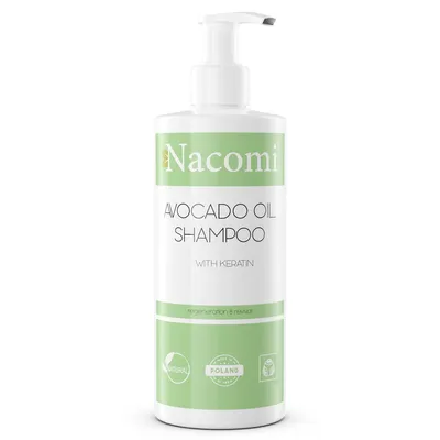 Produktbild von Nacomi Szampon do włosów z olejem avocado i keratyną, 250 ml