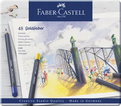 Produktbild von Faber-Castell Goldfaber Farbstifte permanent 48er Metalletui