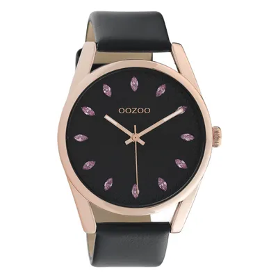 Produktbild von Oozoo Armbanduhr blau Leder C10819 Timepieces Damen Analog-Quarzuhr UOC10819