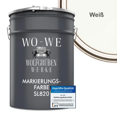 Produktbild von Markierungsfarbe Fahrbahnmarkierung Strassenmarkierungsfarbe SL820 WEISS - 20L