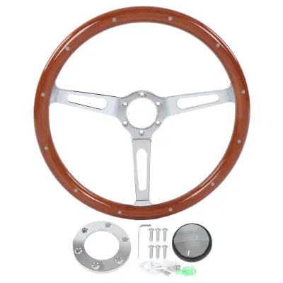 Image de Volant classique,Volant en bois,Volant en bois,Volant vintage,Volant rétro,Modification du volant