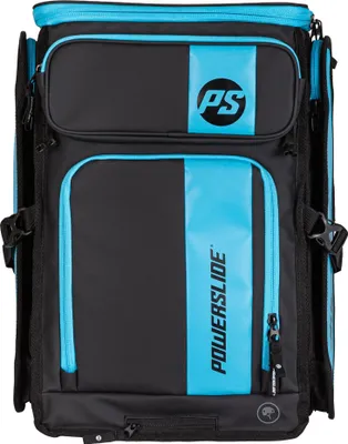 Obrázek produktu pro Batoh Powerslide Road Runner Jr - Batoh pro bruslaře se systémem UBC, držákem kolejnic, síťkou na helmu a přihrádkou na notebook - Pohodlný a robustní - Ideální pro trénink a cestování