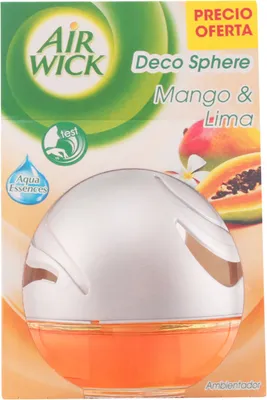 Produktbild von Air Wick luchtverfrisser Deco sphere - 75ml - essential oils mango & limoen