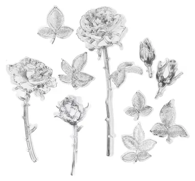 Produktbild von Prägefolder mit Blumenmotiv für Scrapbooking und Kartenbasteln
