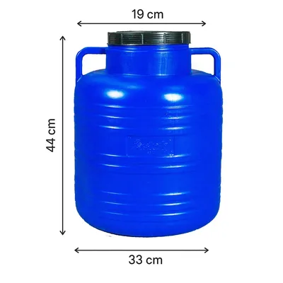 Produktbild von Sterk® 40 Liter Deckelfass, Kunststofffass, Futtertonne, Fass, Barrel, Schraubdeckel Fass, 40 L, Kunststofffass mit Griffen