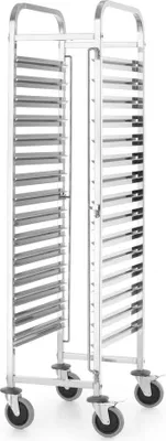 Produktbild von Abräumwagen , HENDI, Kitchen Line, GN 1/1, Silber, 380x550x(H)1705mm