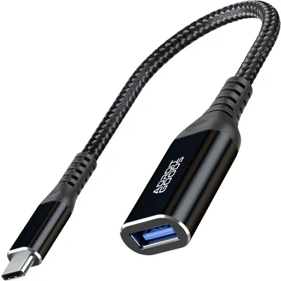 Zdjęcie produktu dla AdroitGoods USB-C do USB-A Adapter OTG Konwerter USB 3.0 - USB C do USB A HUB - Konwersja - Czarny