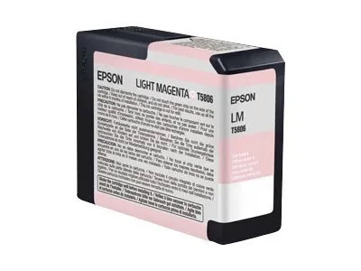 Zdjęcie produktu dla Epson Wkład atramentowy Light Magenta T580600, Jasna magenta, Tusz na bazie pigmentu, 80 ml, 1 szt.