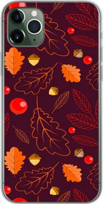 Produktbild von MuchoWow® Handyhülle Schutzhülle Hülle für Telefoonhoesje iPhone 11 Pro Max Muster - Herbst - Laub - Mädchen - Kinder - Kinder Silikon Softcase Handy Hülle - Schutz