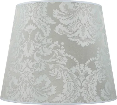 Produktbild von Leuchtenschirm Klassisch mit Stoff beklebter Kunststoff E27 Silber