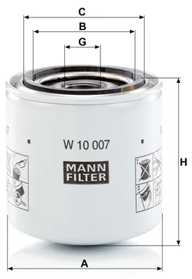 Zdjęcie produktu dla Filtr oleju MANN-FILTER W 10 007