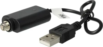 Produktbild von vhbw USB Ladegerät kompatibel mit KangerTech E-Smart E-Zigarette, E-Shisha & vielen anderen Vape-Geräten mit Schraubverschluss - 25cm Ladekabel