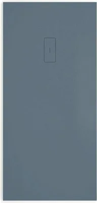 A plain, flat surface with a small rectangular indentation in the center.