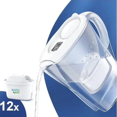 Zdjęcie produktu dla Brita Marella, Dzbanek z filtrem do wody, 1,4 l, Przezroczysty, Biały